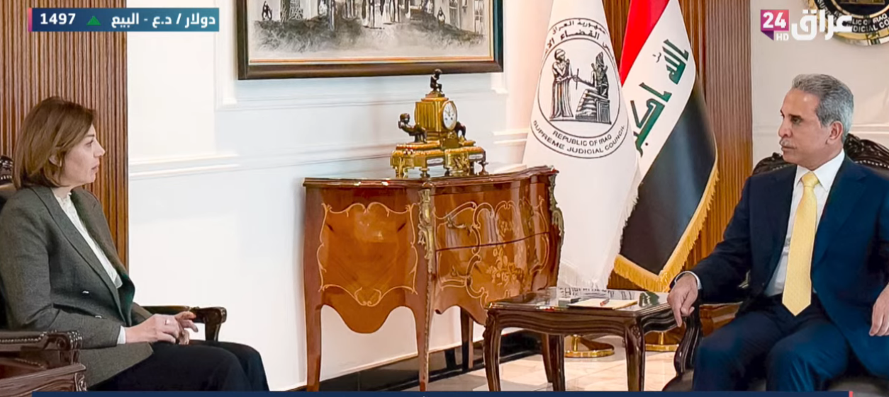 رئيس مجلس القضاء ونائب ممثل الامم المتحدة يبحثان آلية تنظيم الوثائق المدنية للعائدين من مخيم الهول