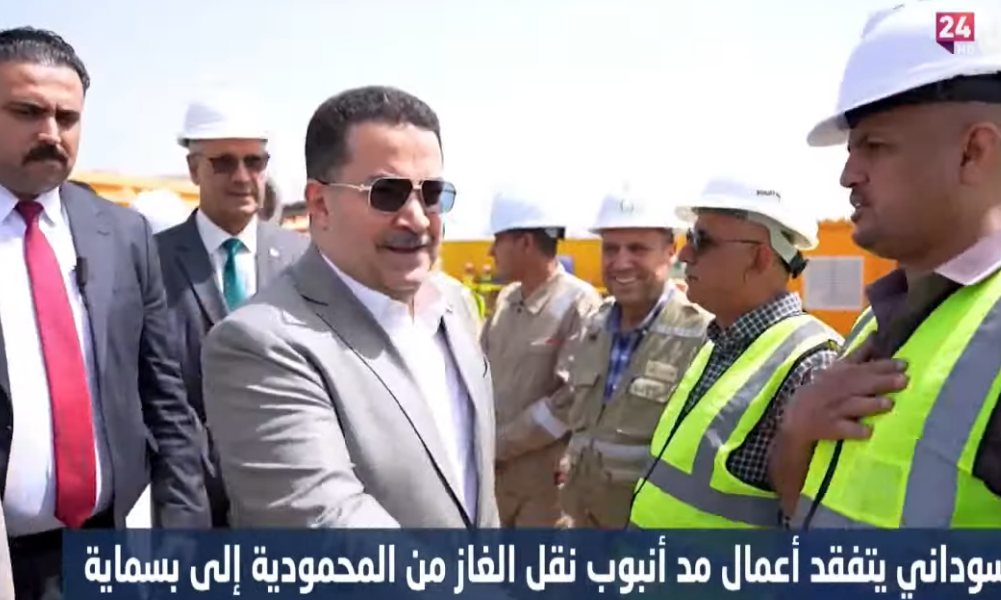 السوداني يتفقد أعمال مد أنبوب نقل الغاز من المحمودية إلى بسماية
